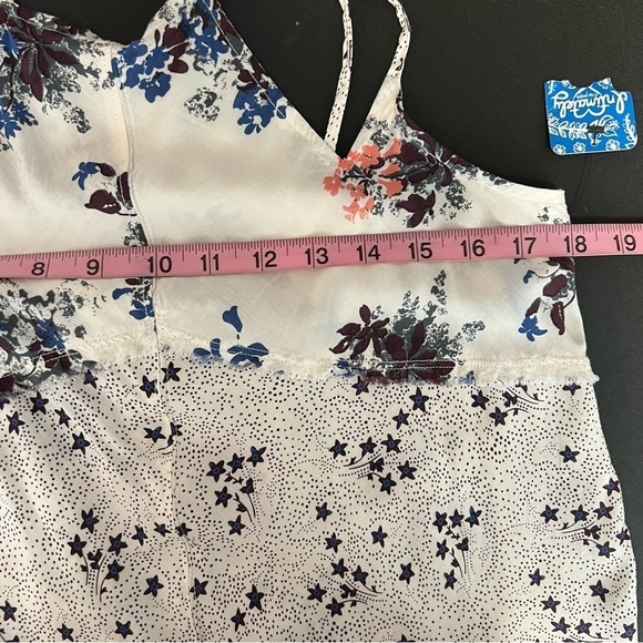 Free People Dress Women XS Slip Floral Stars White Strappy Intimately J - Picture 10 of 11
